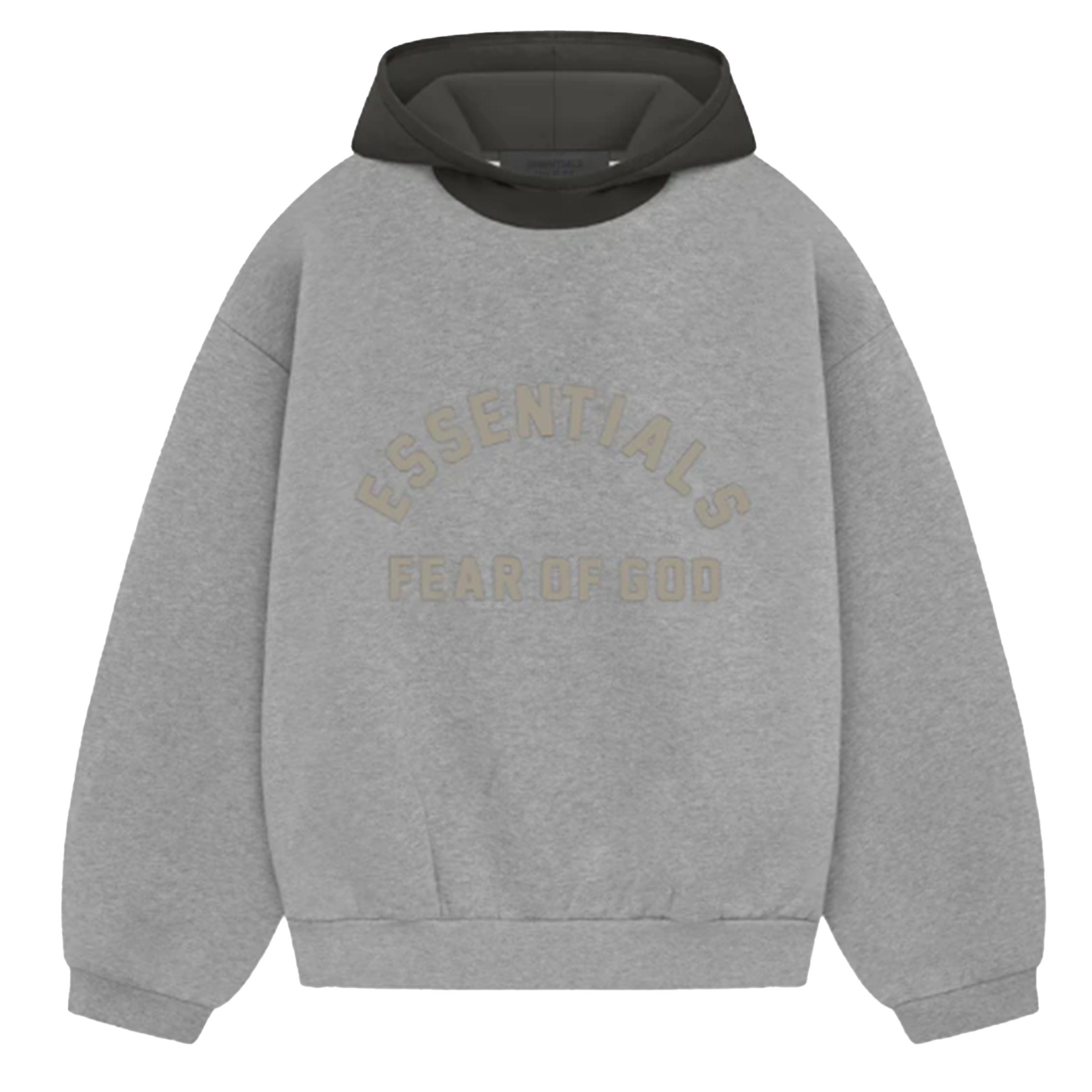 Fear Of God Essentials "Spell Out" - Gray Nylon Hoodie