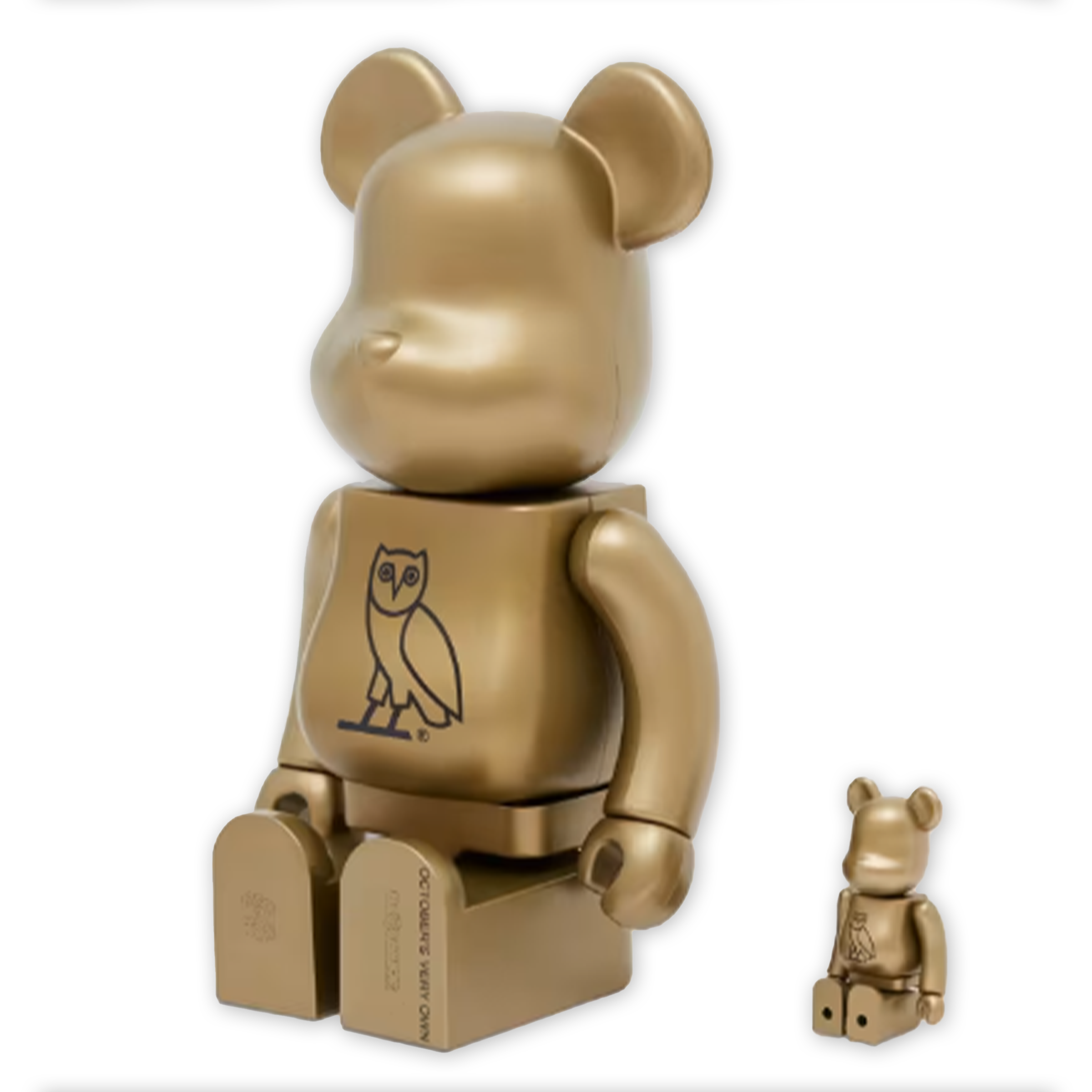 Bearbrick x OVO - "Gold" 100% & 400% Set