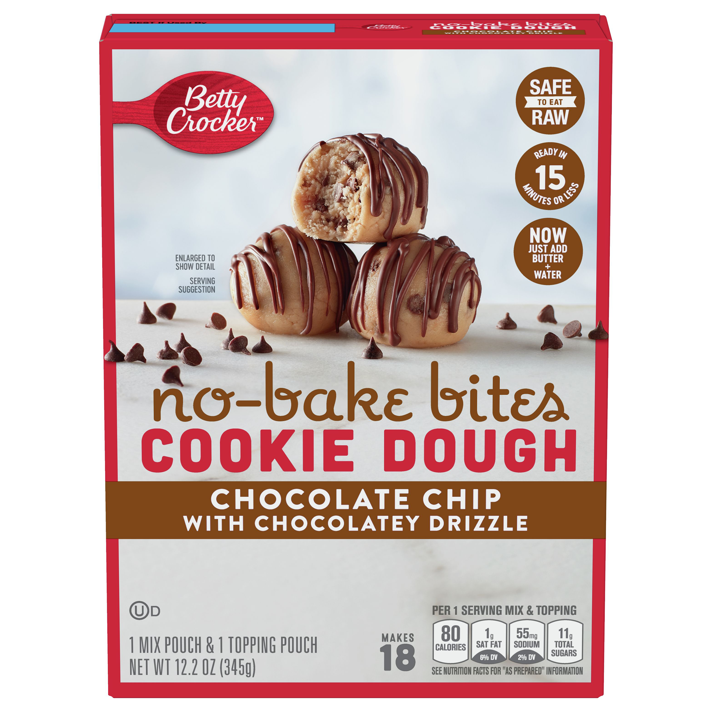 No Bake Bites Cookie Dough - Chocolate Chip