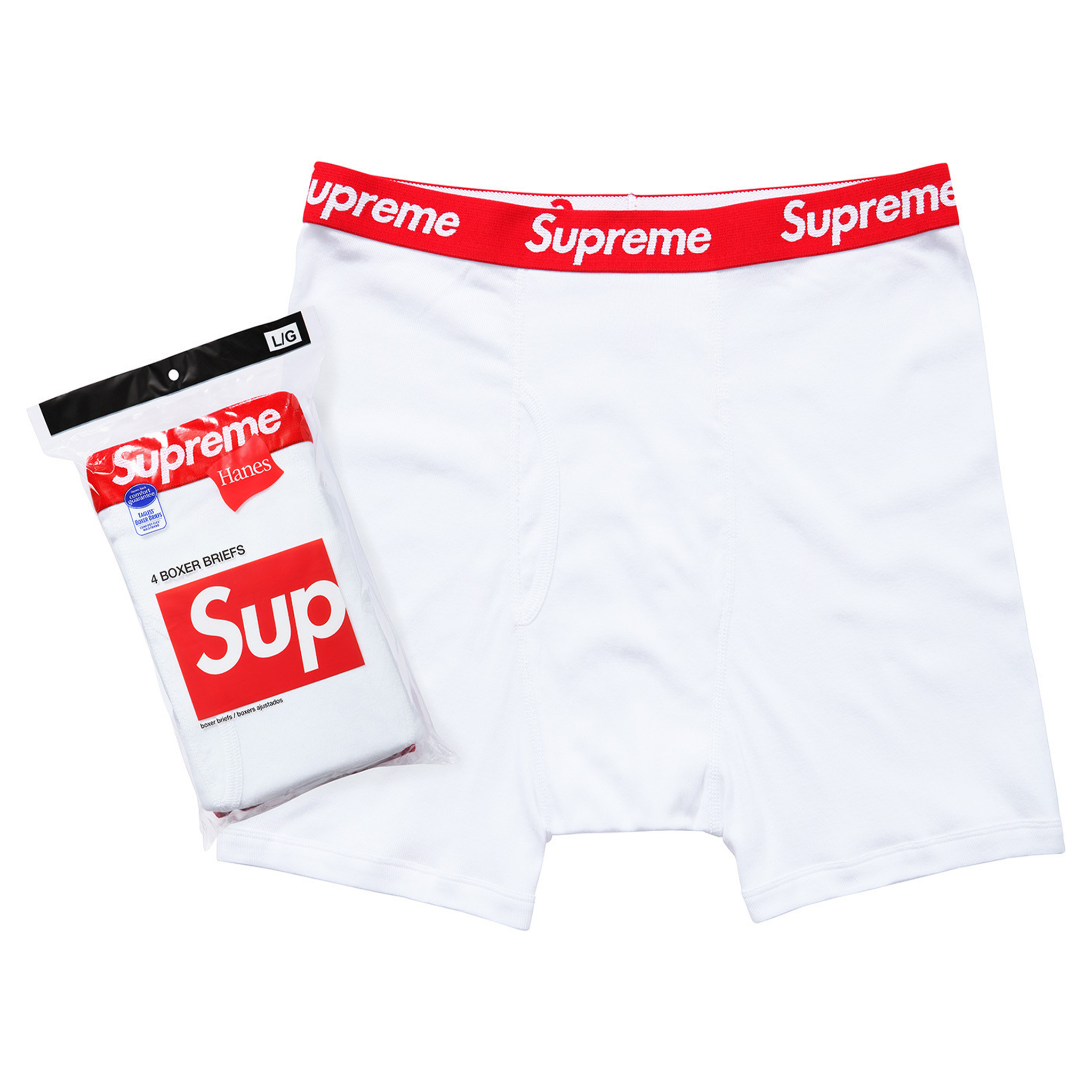 Supreme Supreme x Hanes Black and White Boxer Briefs (NEVER WORN)