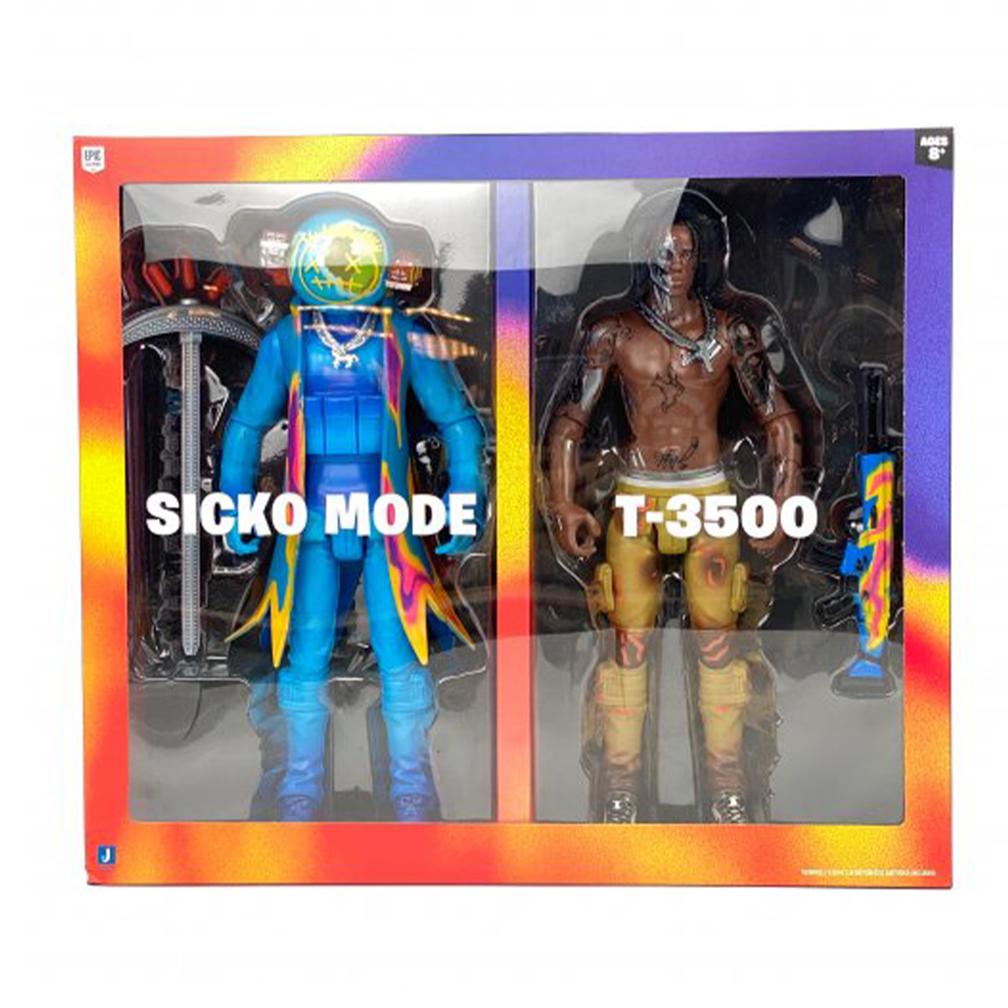 ゲームキャラクター Travis Scott Fortnite Action Figure Travis Scott Cactus Jack x Fortnite 12'' Action Figure Duo