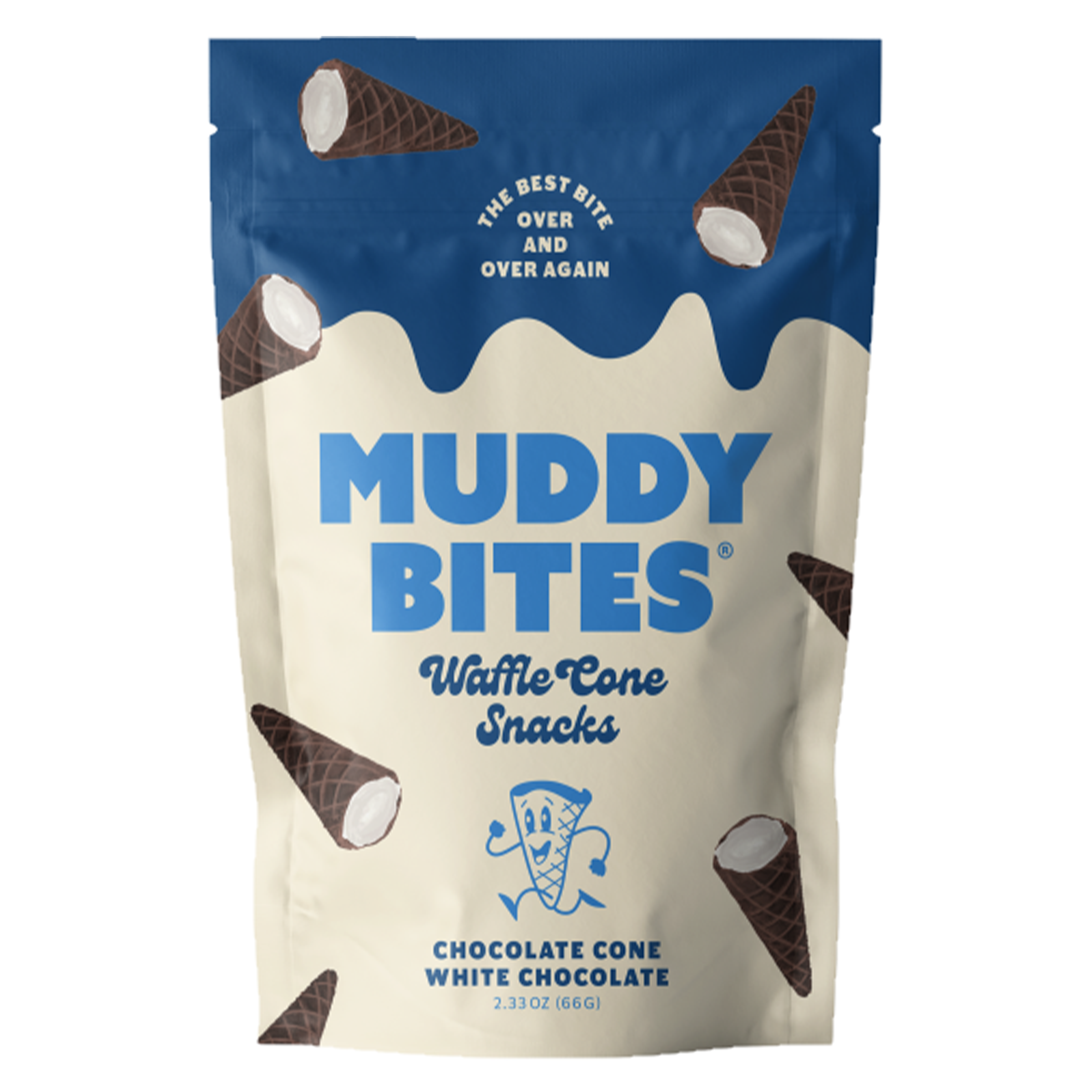 Muddy Bites - White Chocolate Waffle Cone Snack