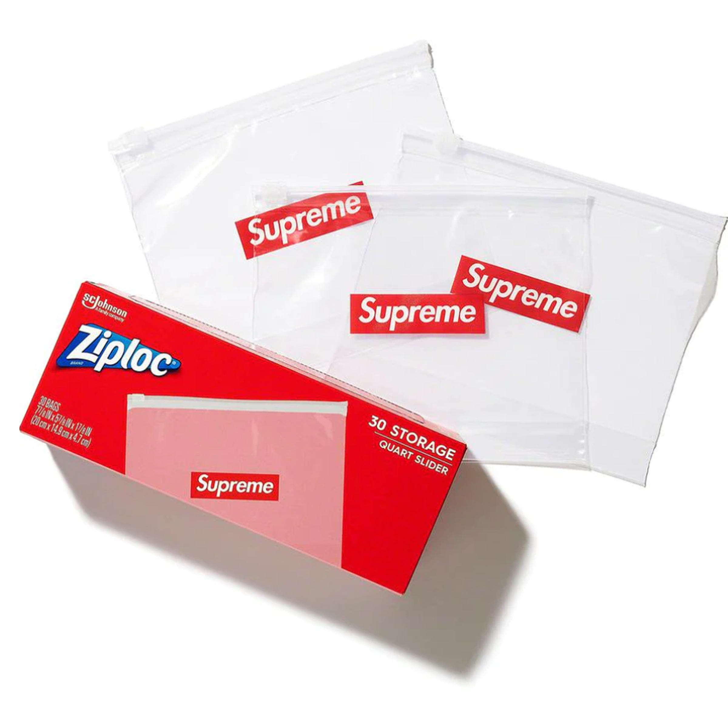 Supreme x Ziplock - Resealable Plastic Bags
