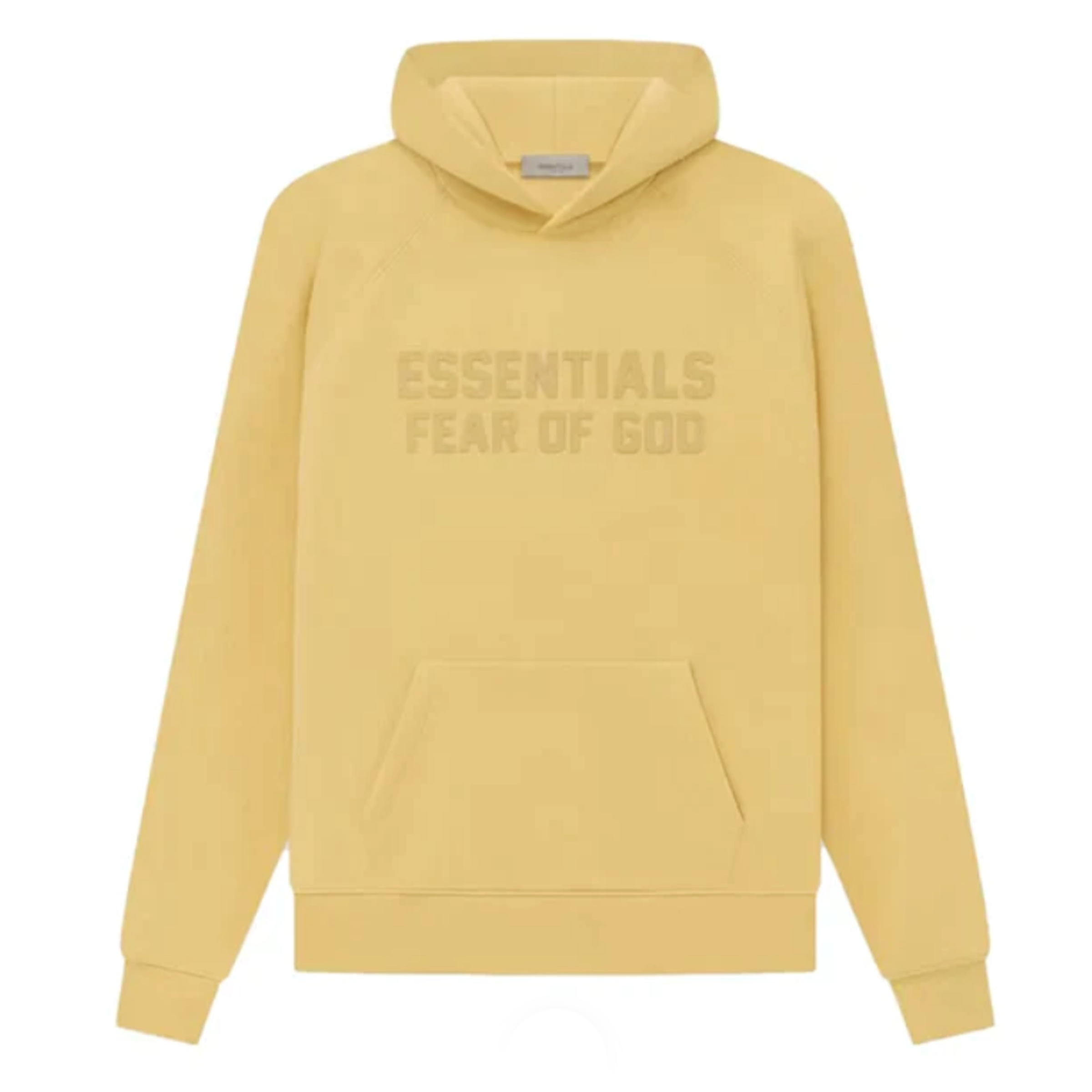 Fear Of God Essentials - "Yellow Raglan" Hooded Sweatshirt