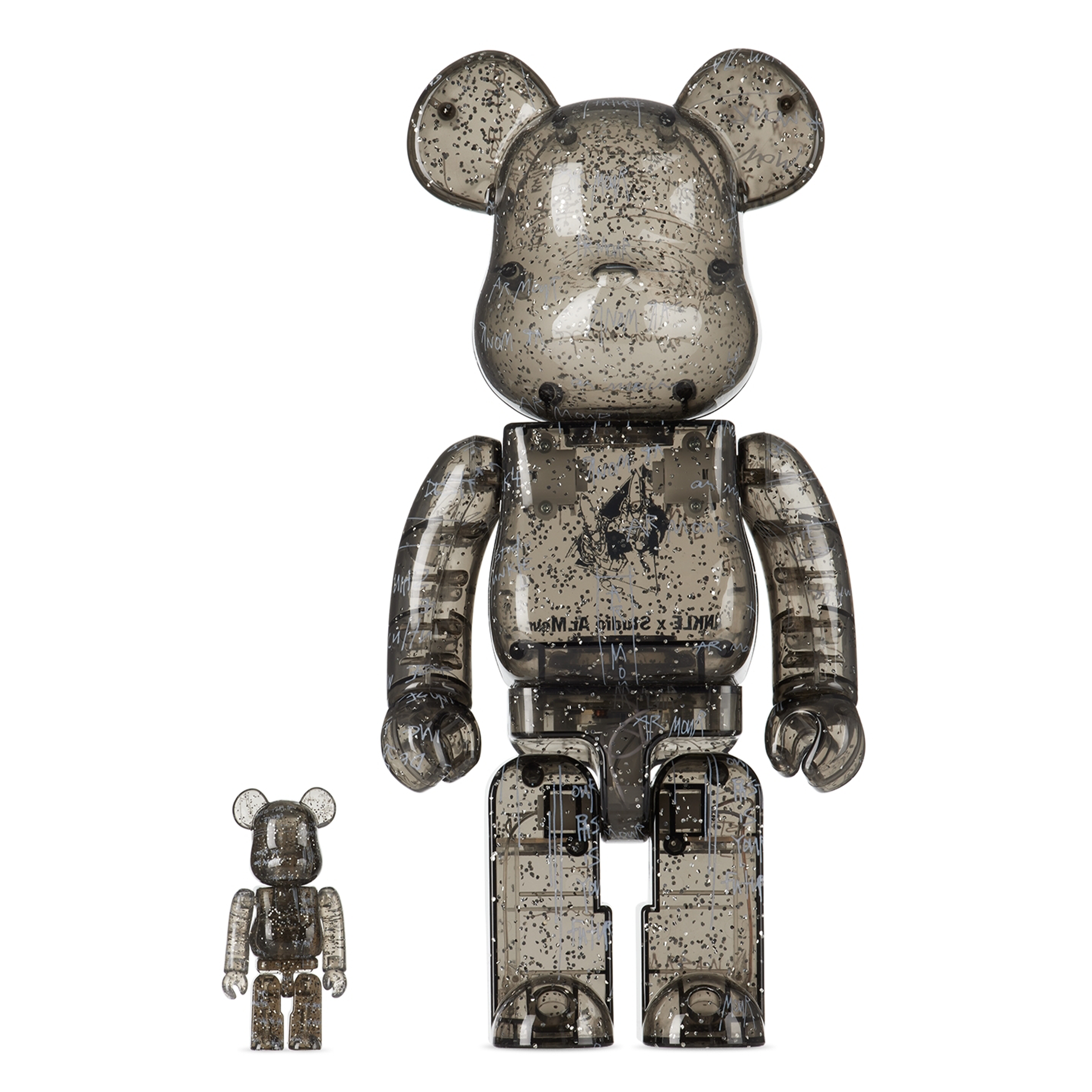Bearbrick - "Gray studio.AR.MouR" 100％ & 400%
