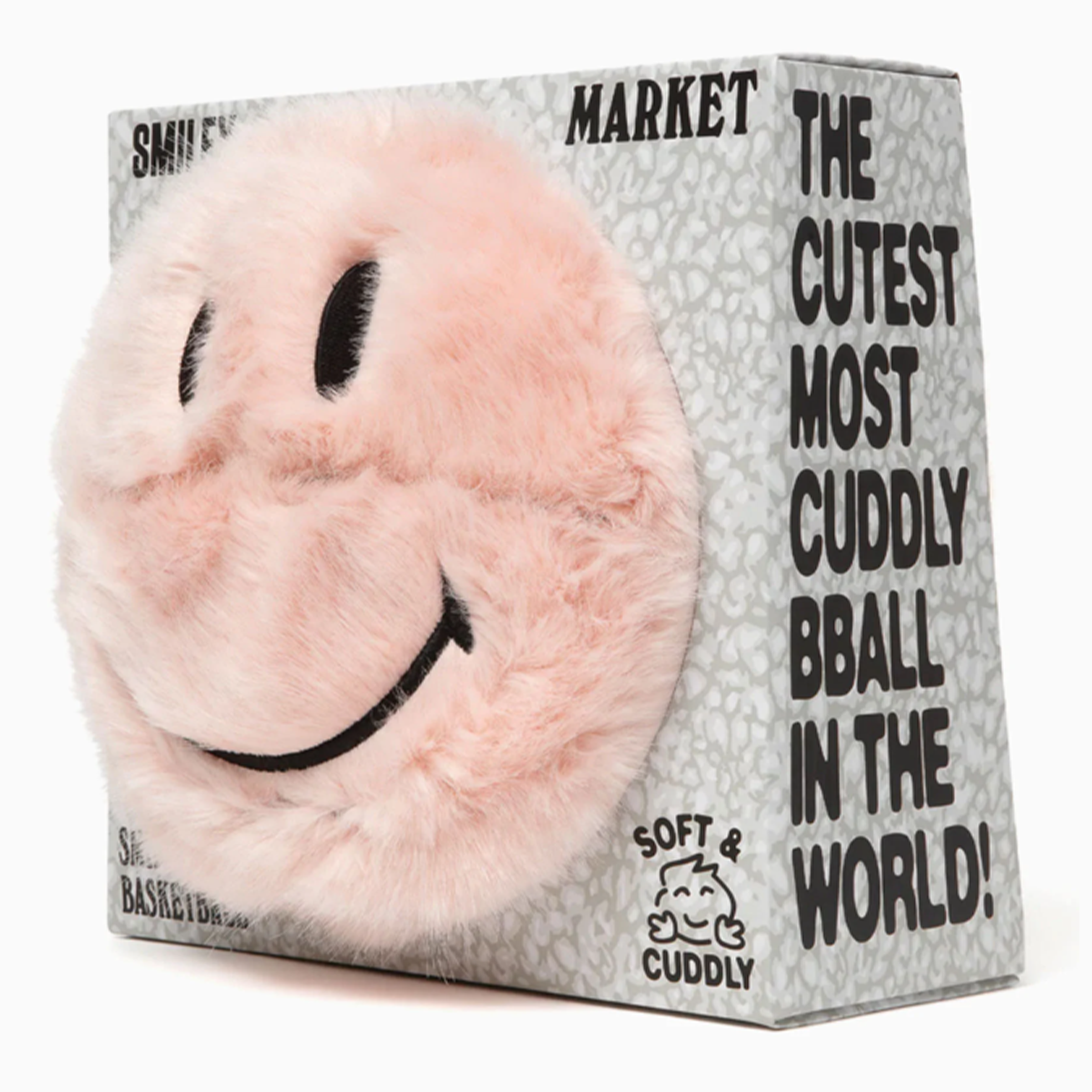 Market "Pink Shaggy" Smiley Basketball