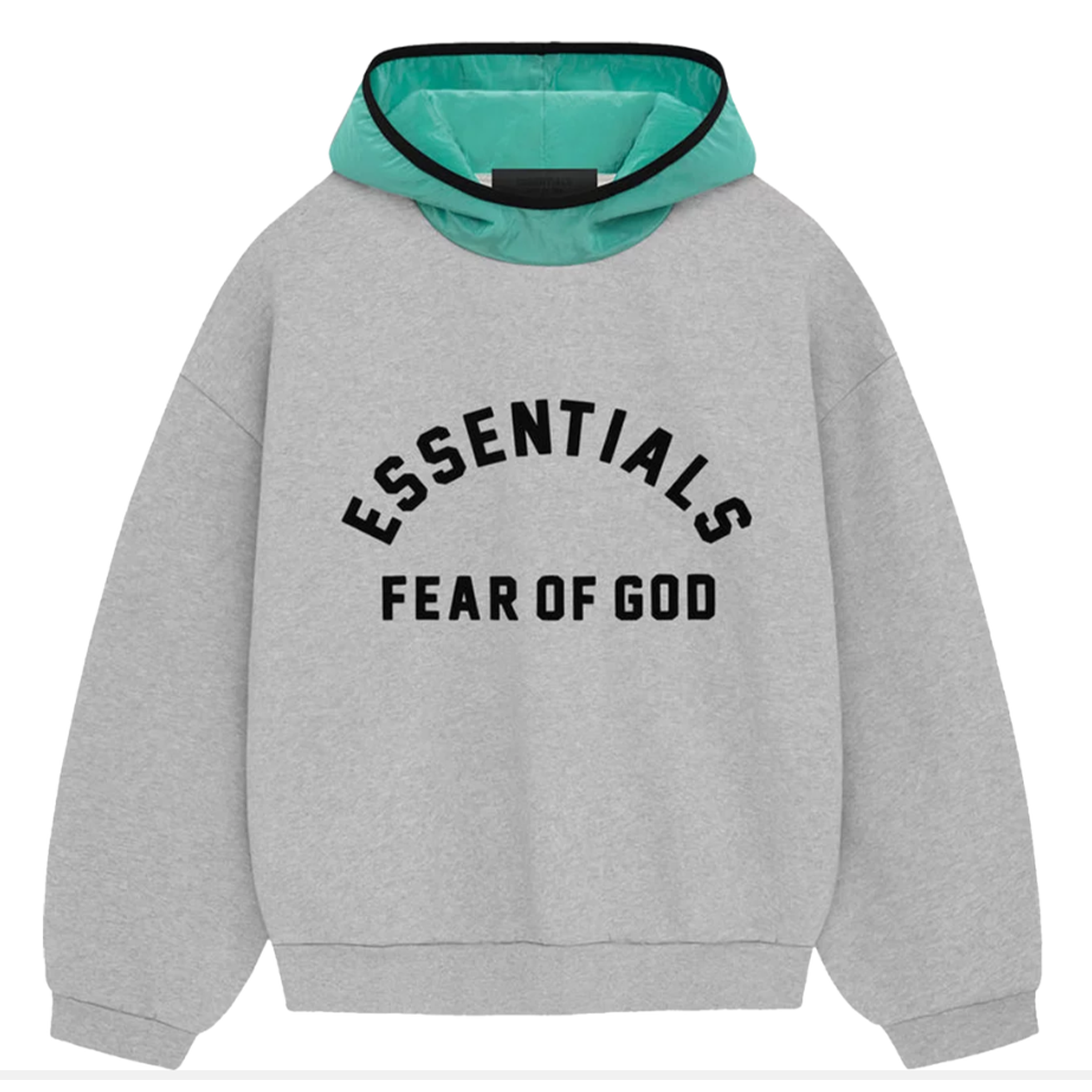 Fear Of God Essentials "Spell Out" - Mint Leaf Nylon Hoodie