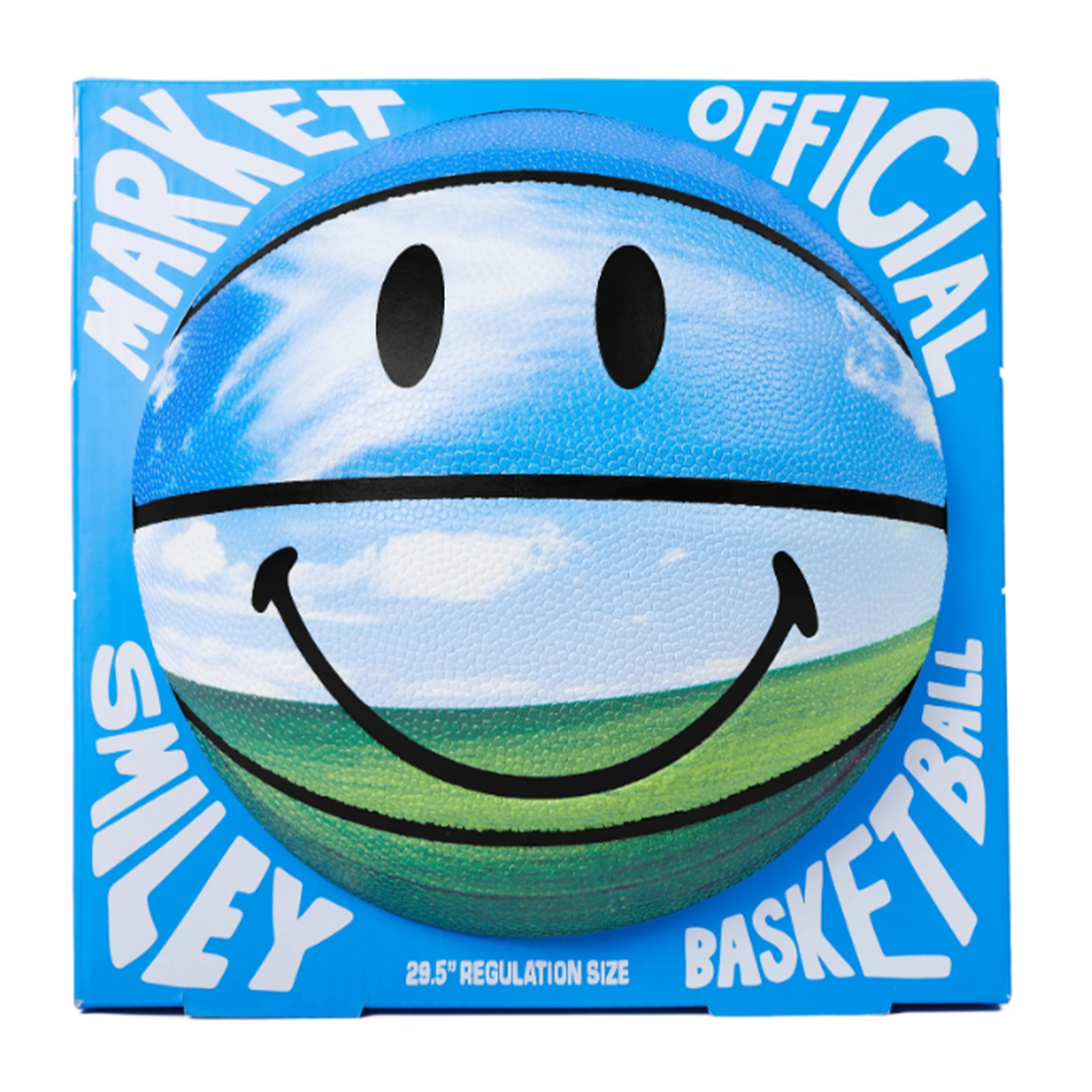 Market "Bliss" Smiley Basketball