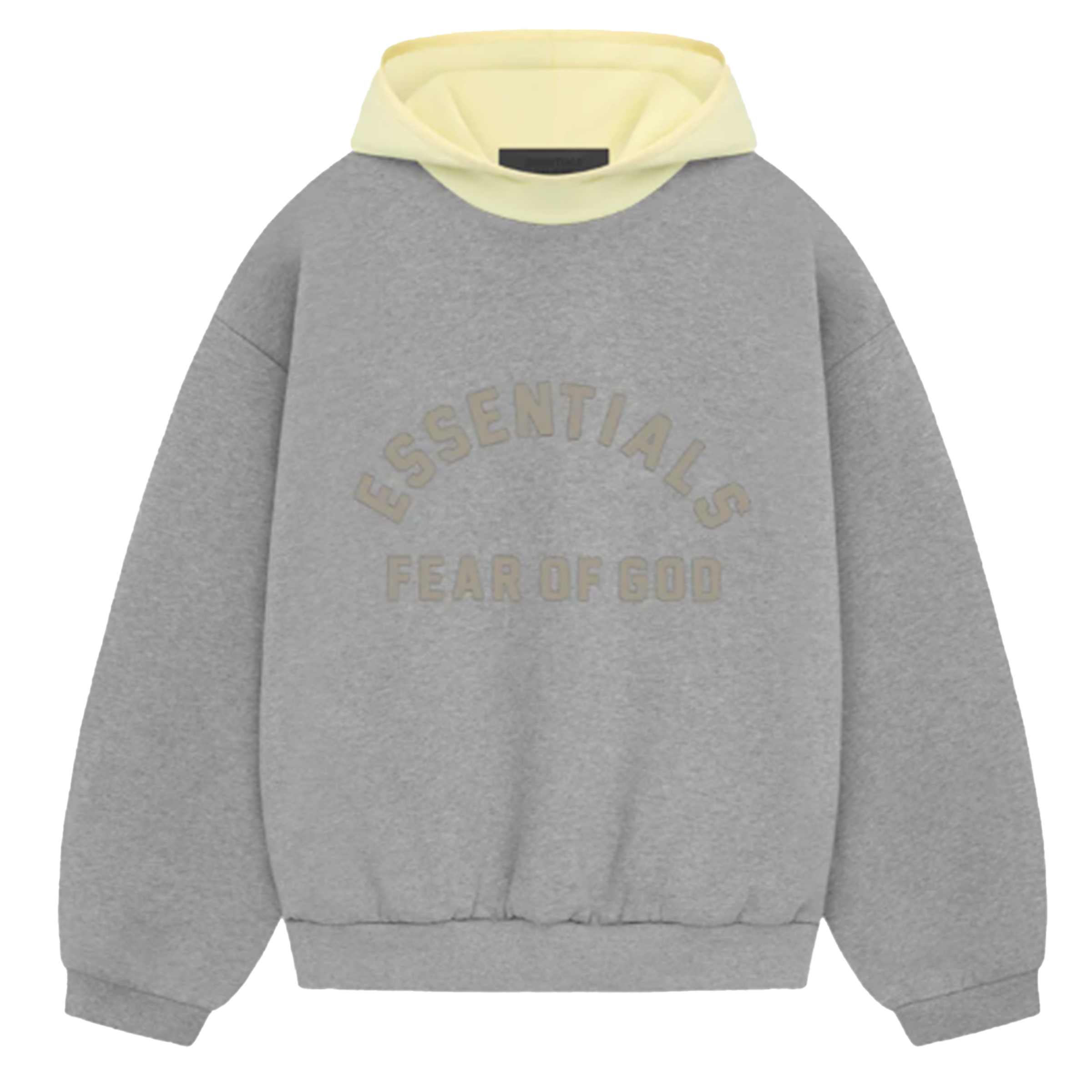 Fear Of God Essentials "Spell Out" - Garden Yellow Nylon Hoodie