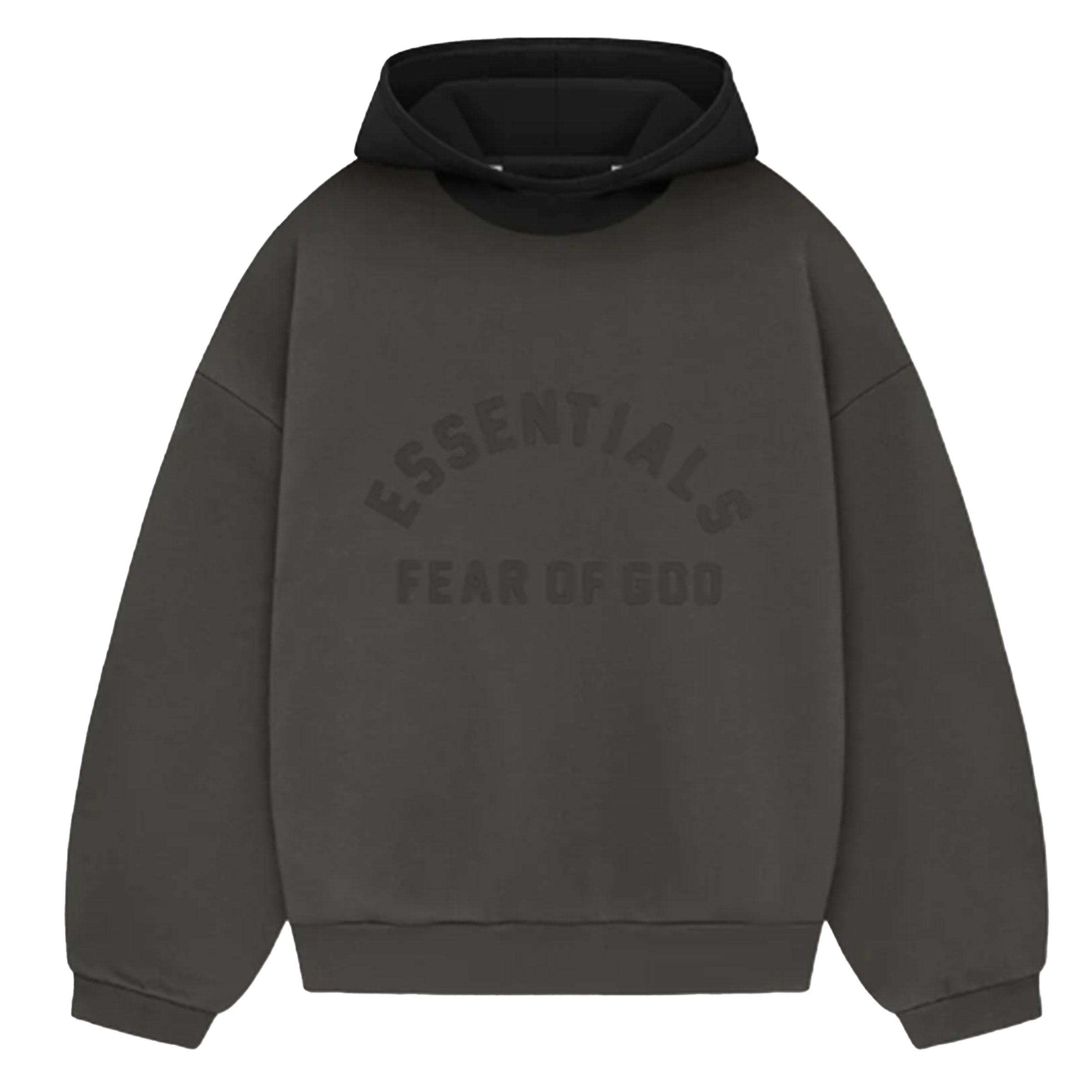 Fear Of God Essentials "Spell Out" - Black Nylon Hoodie
