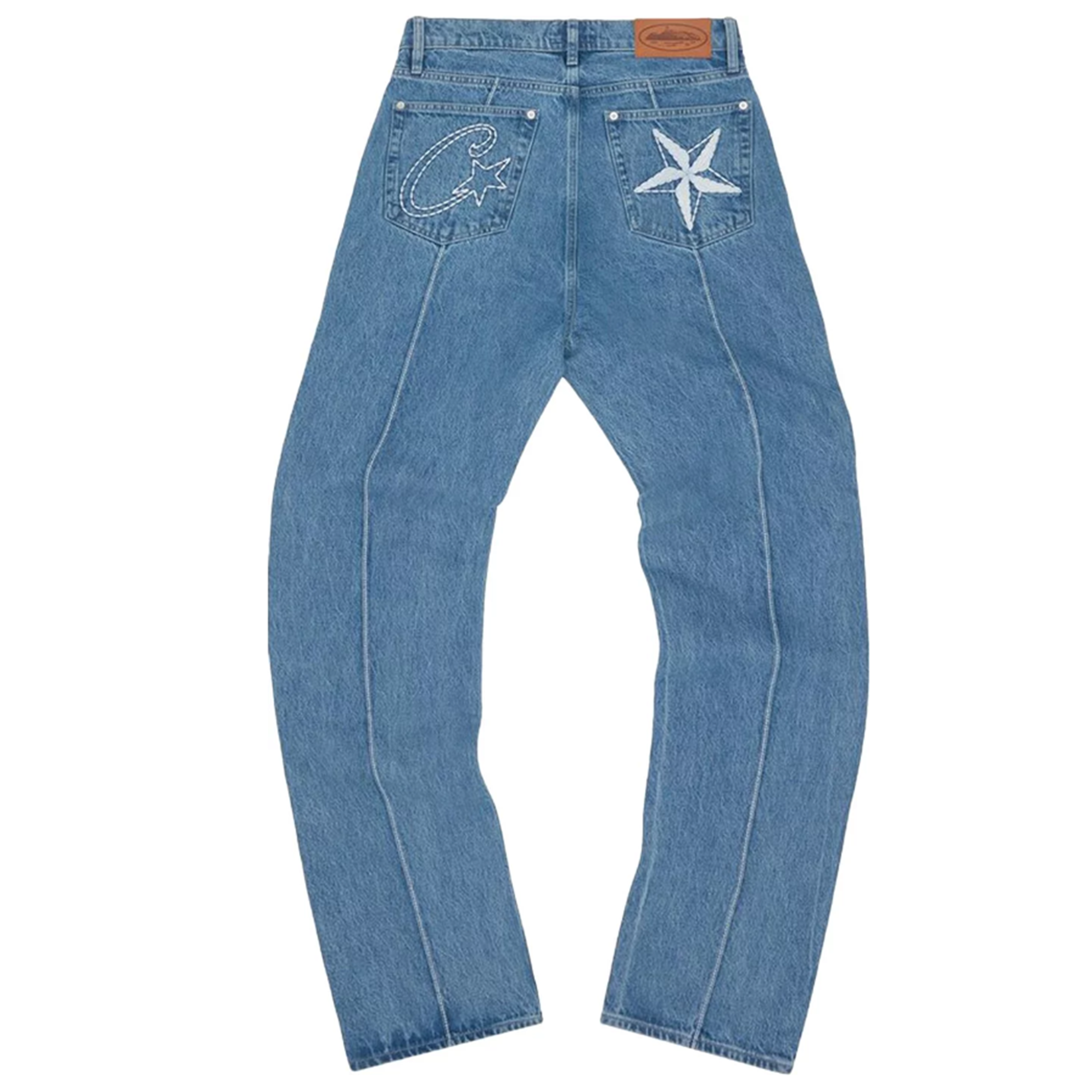 Corteiz "C-Star" Blue Denim Jeans
