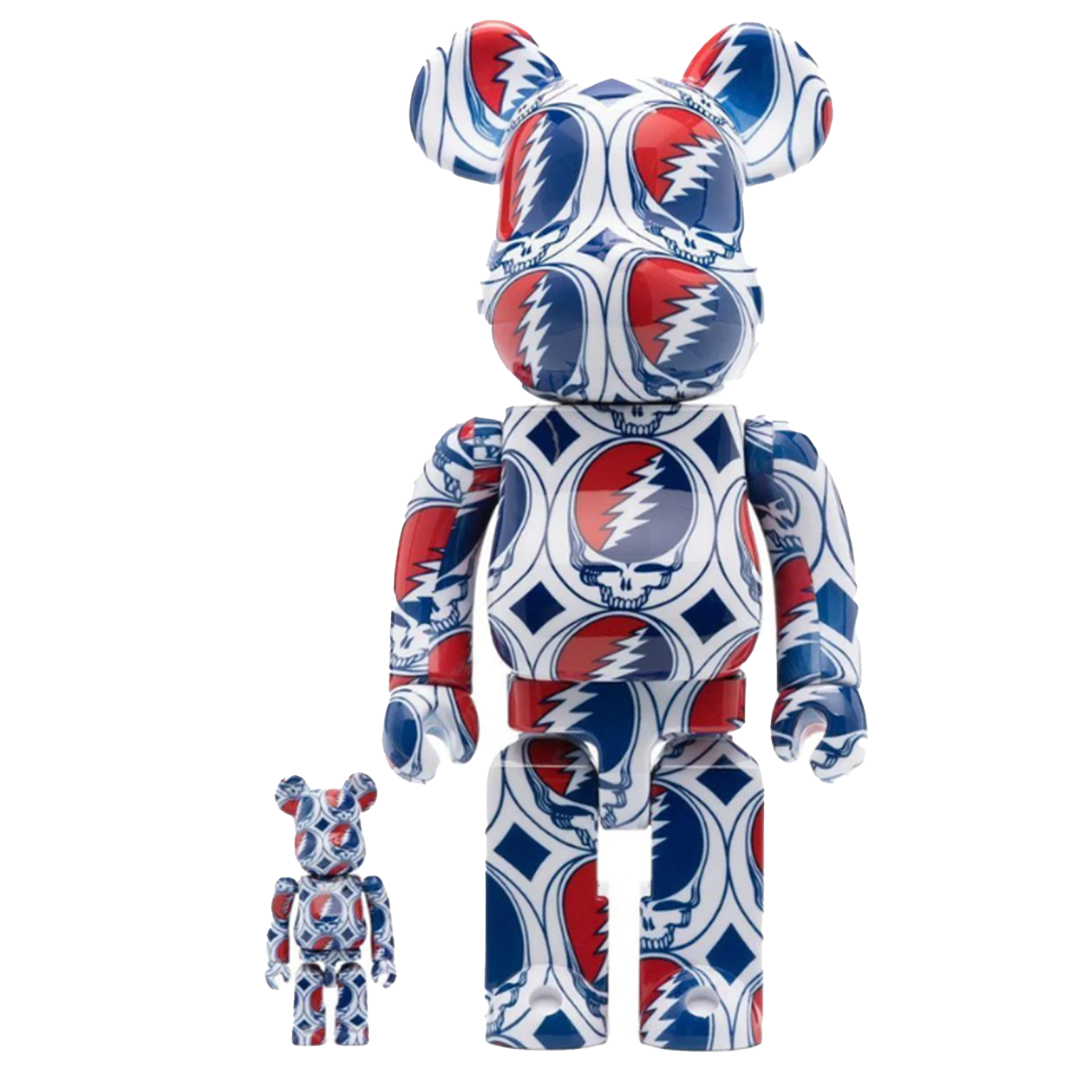 Bearbrick - "Grateful Dead Steal Your Face" 100％ & 400%
