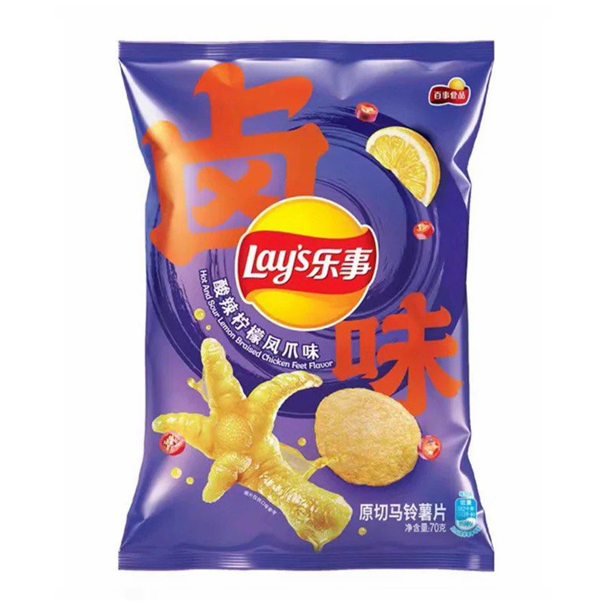 Lay's - Hot & Sour Lemon Brasied Duck Feet Flavour (Asia)