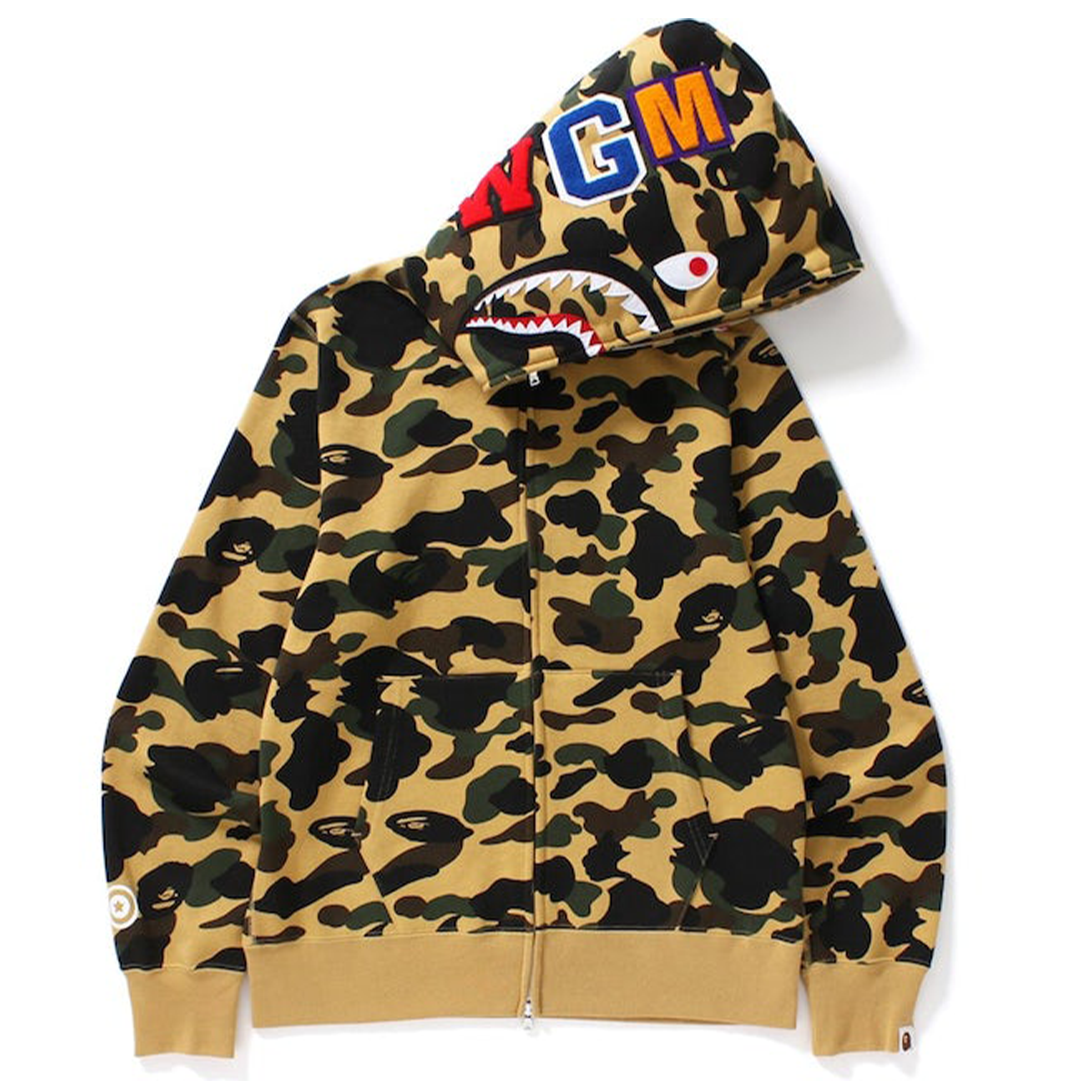 Yellow camo sweatshirt hotsell