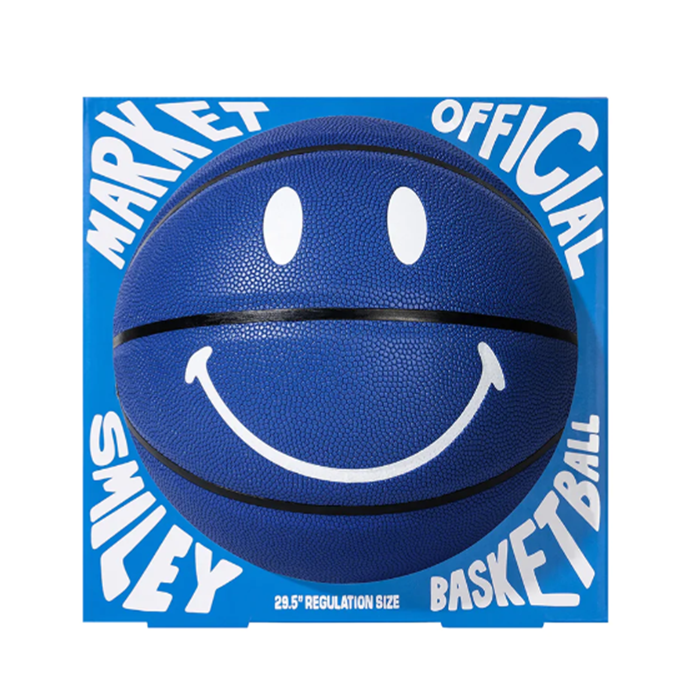 Market "Blue" Smiley Basketball