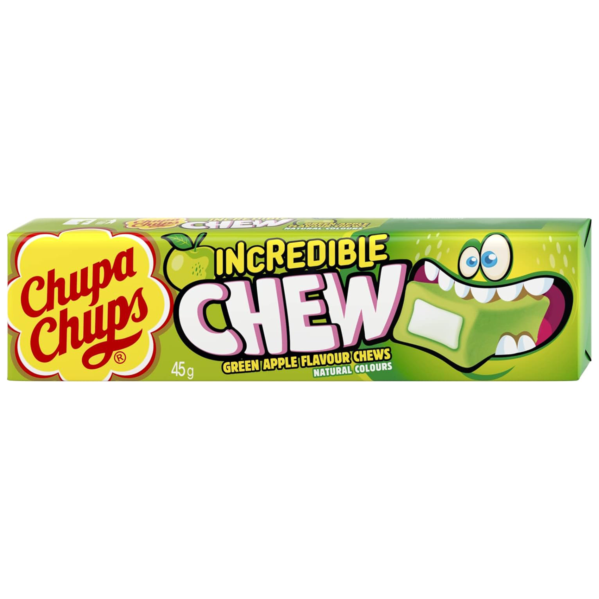 Chupa Chups - Incredible Chew Green Apple Candy (EU)
