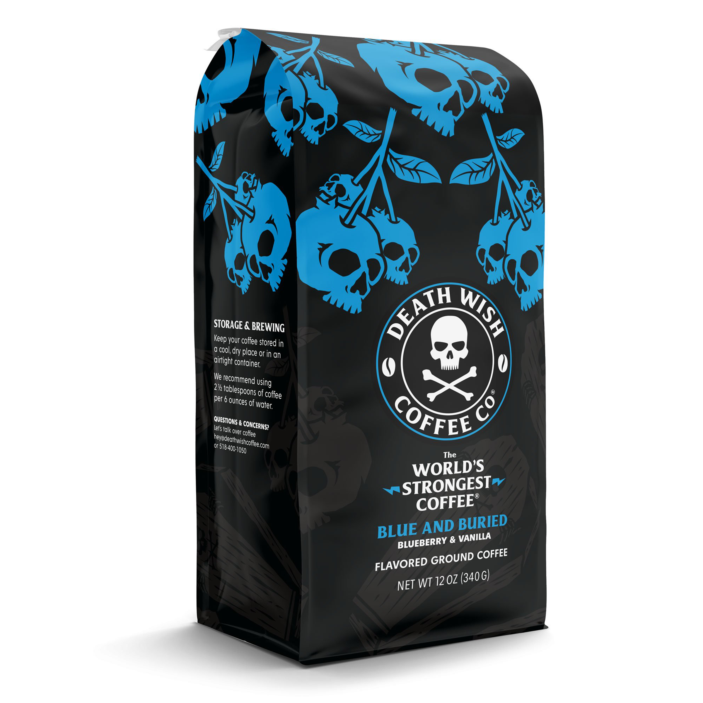 Death Wish Blueberry & Vanillia Coffee - Worlds Strongest Coffee