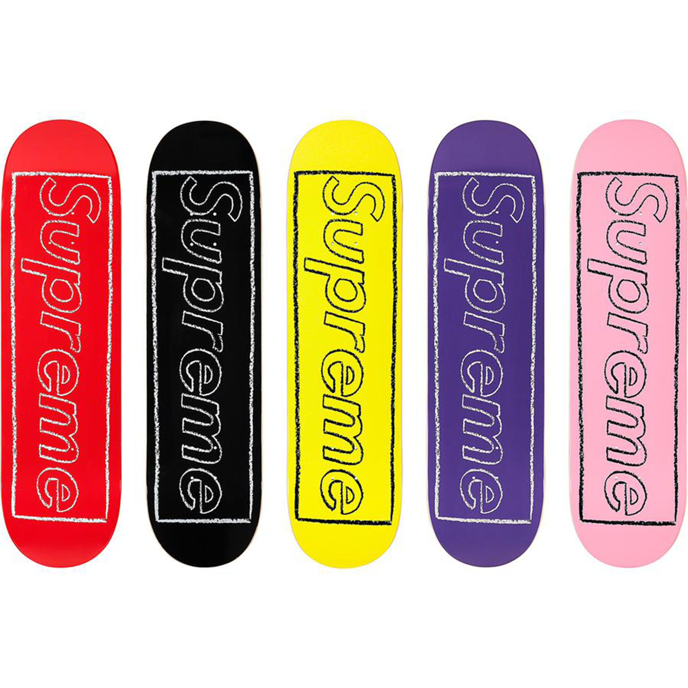 KAWS Chalk Logo Skateboard Violet - スケートボード