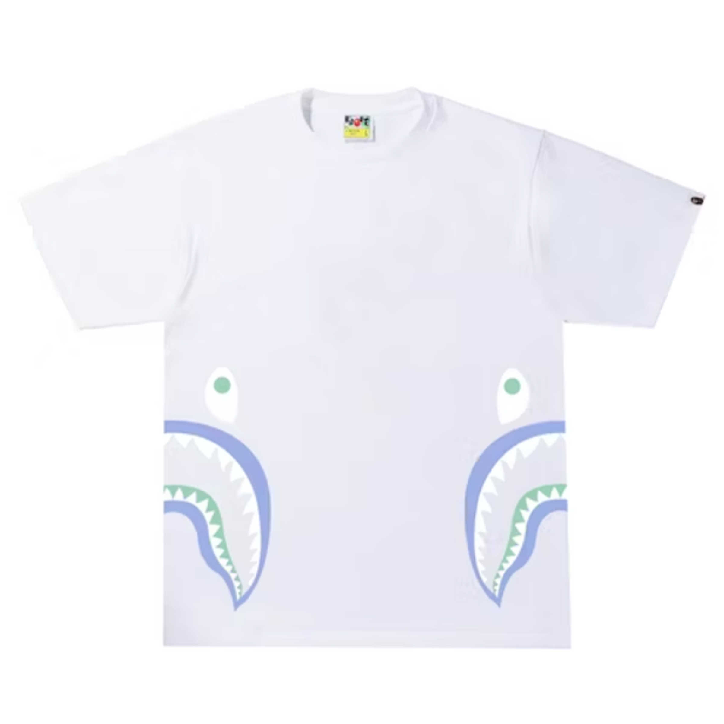 A Bathing Ape "Text Code Camo Side Shark Tee" - T-Shirt