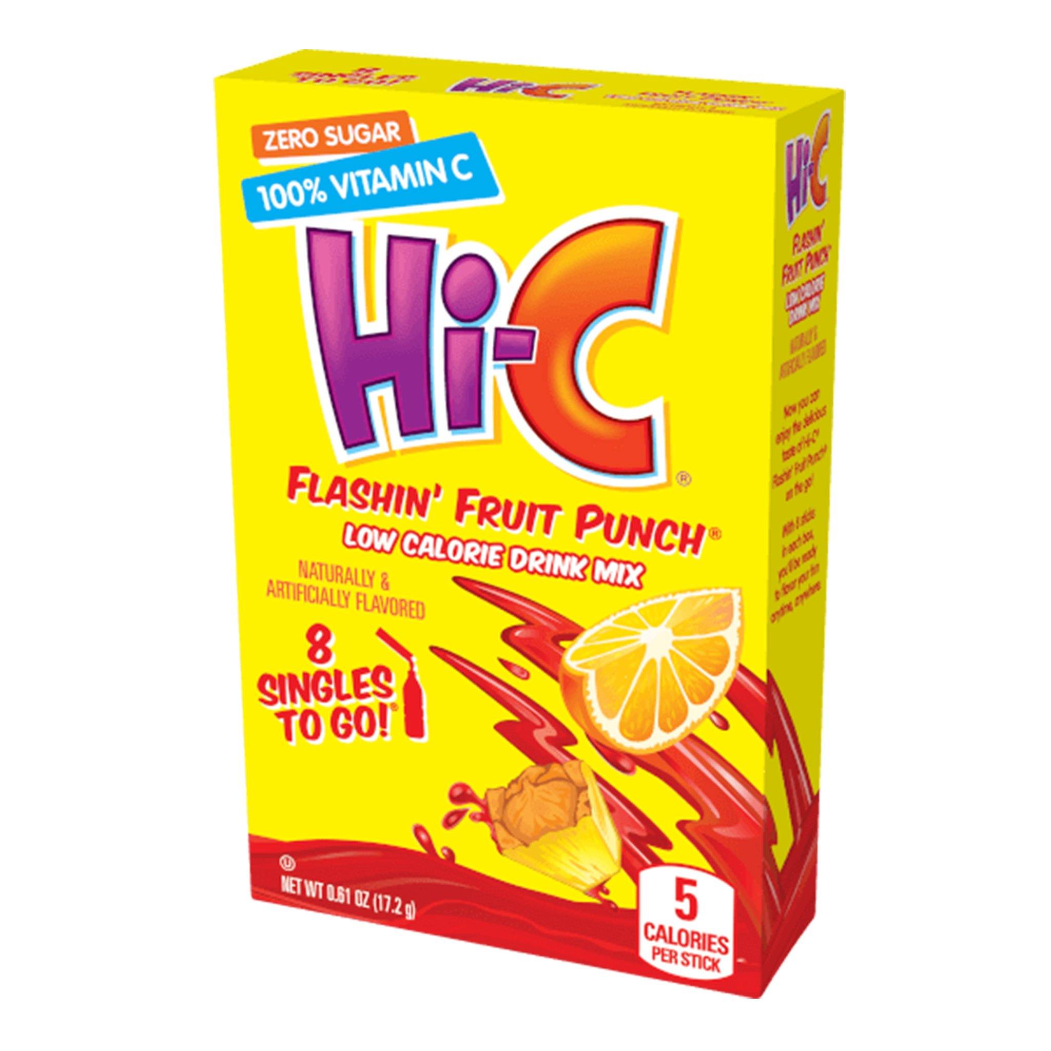 Hi-C Drink Mix - Flashin' Fruit Punch - Sweet Exotics